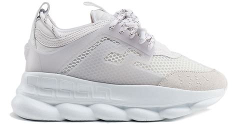 versace chain reaction sneaker white|cheap Versace chain reaction sneakers.